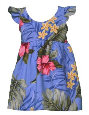 Wai nani Hibiscus Pullover Girls Flower Dress