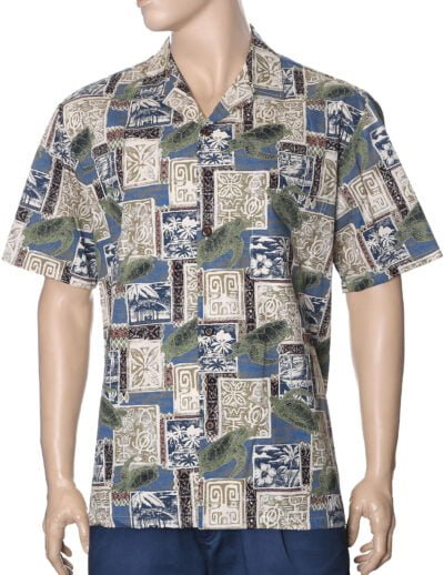 Honu Tapa Men's Hawaiian Shirt