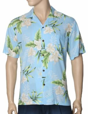 Celeste Ginger Rayon Hawaiian Aloha Shirt