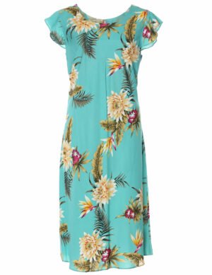 Ceres Knee Length Rayon Hawaiian Dress