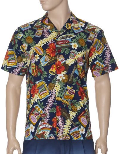 Men's Cotton Aloha Friday Shirt Navy