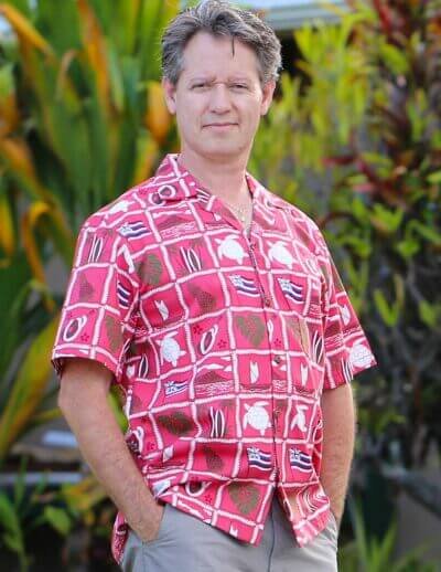 Flagship Hawaiian Aloha Shirt Red