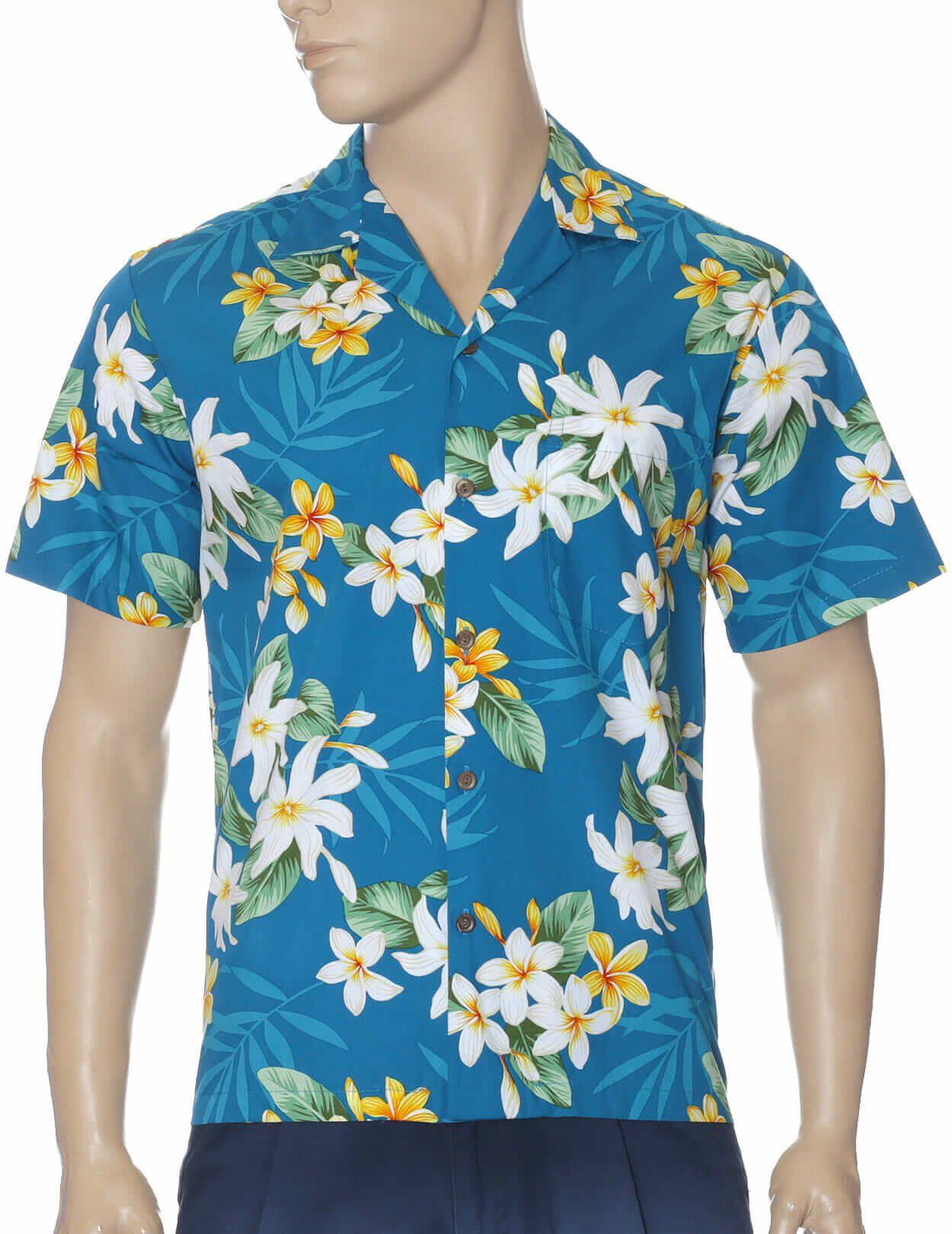 Lanakila Cotton Aloha Shirt Blue