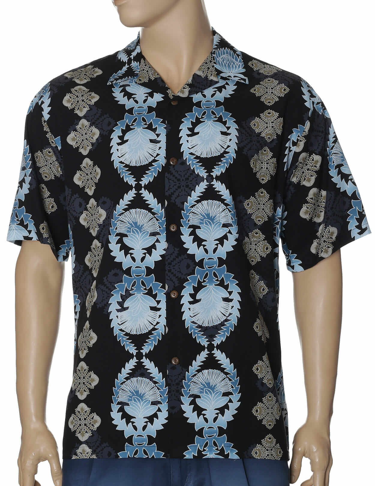 Waikamilo Aloha Resort Men Shirt Black