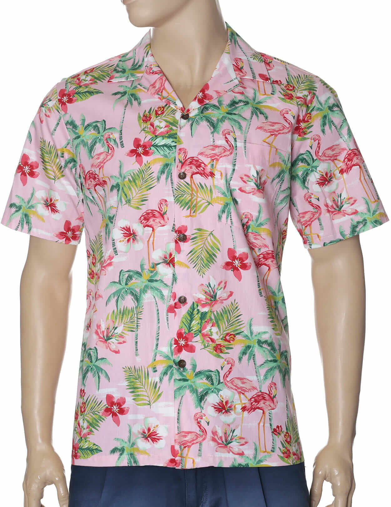 Flamingos Aloha Shirt for Men