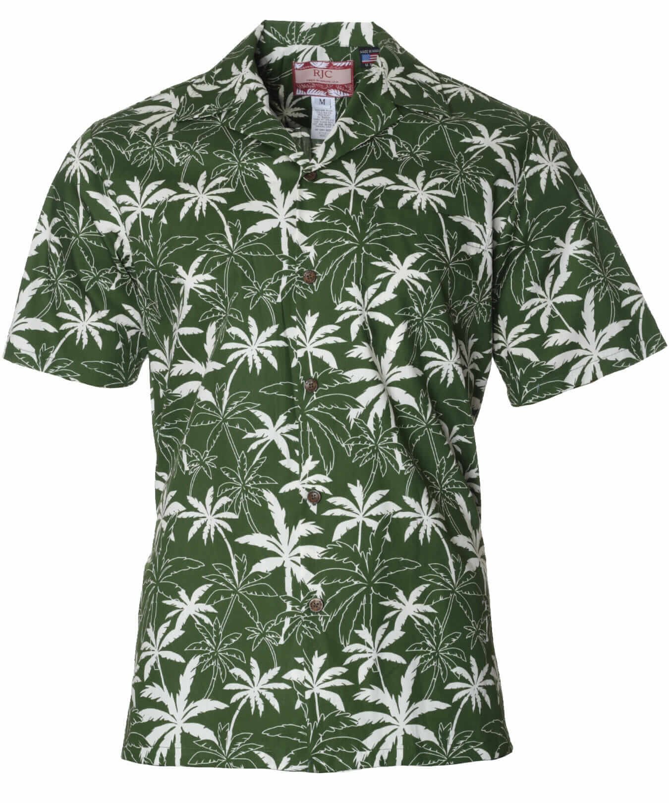 Mapuna Cotton Hawaiian Shirt Green