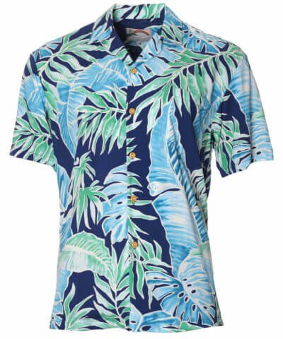 Royal Palms Aloha Shirt Navy