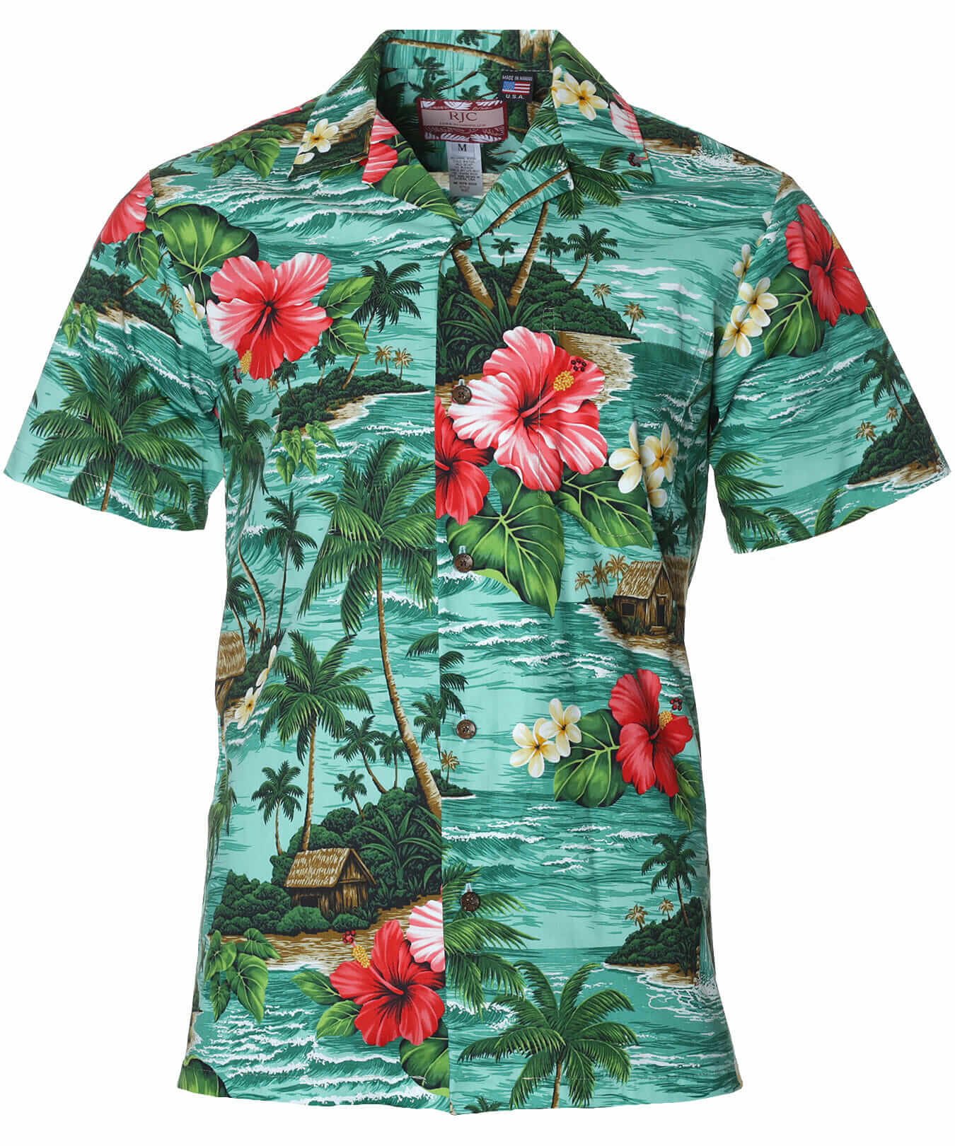 Paradise Found Aloha Shirt Sage