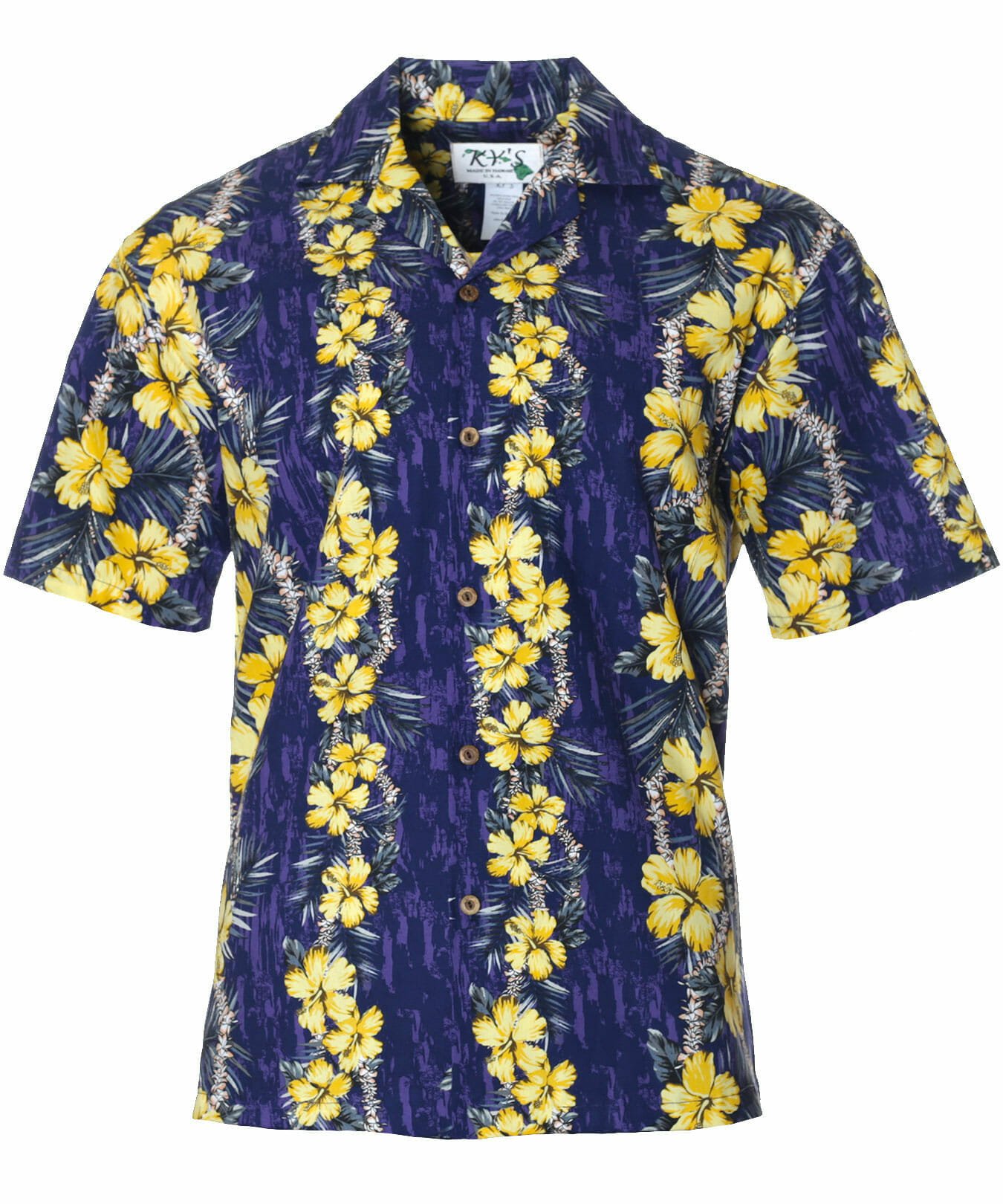Kailua Cotton Aloha Shirt Navy