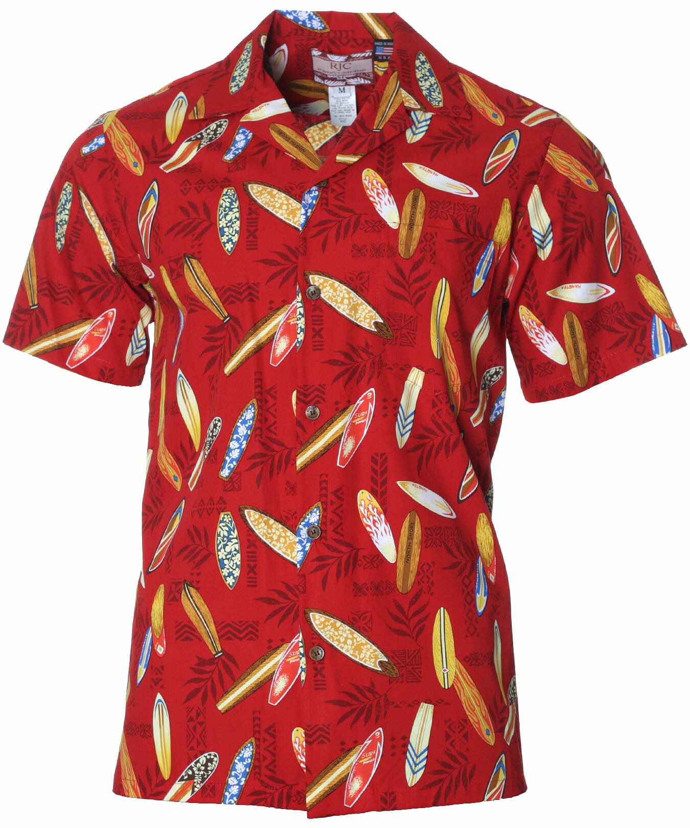 Aloha Surfboard Hawaiian Shirt Red
