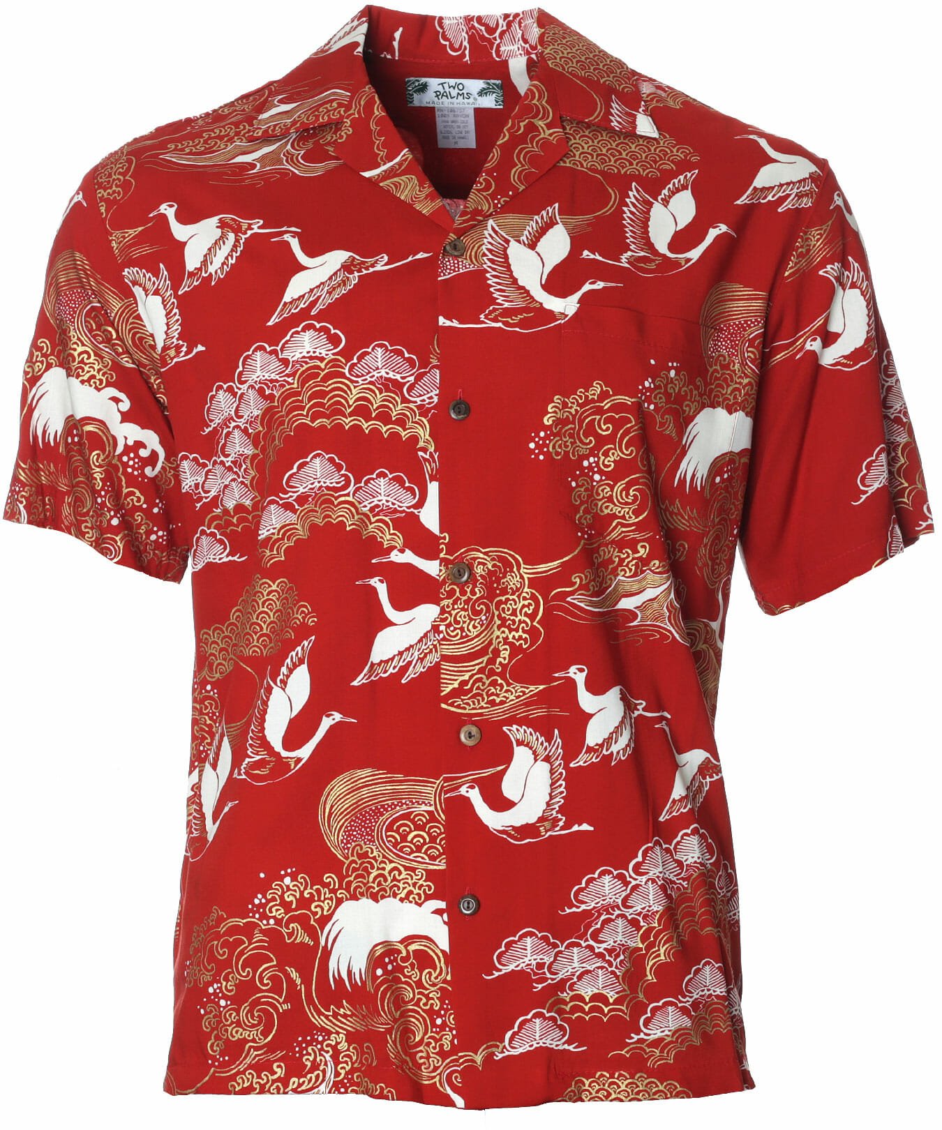Men's Rayon Tropical Red