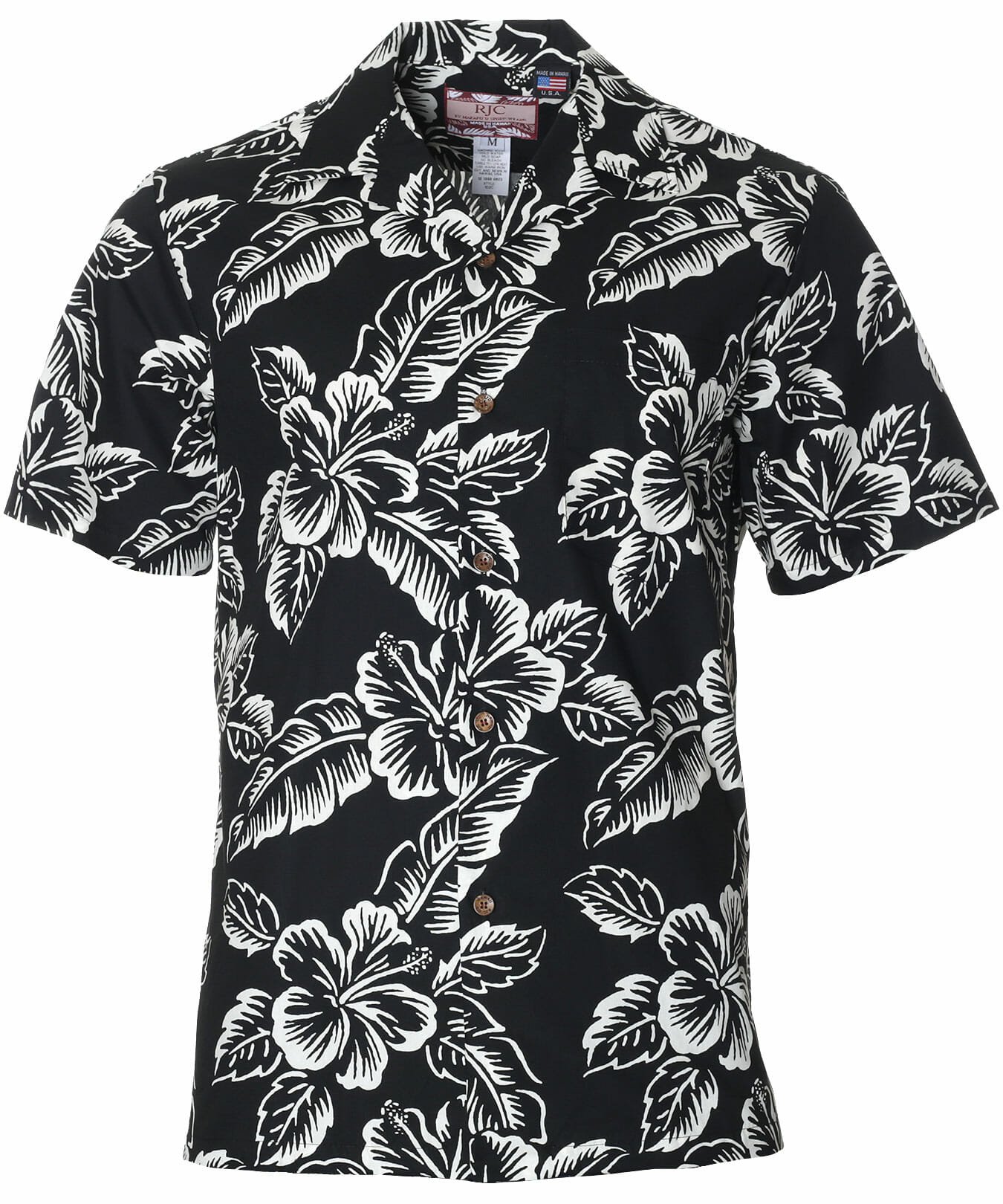 Palama Men's Aloha Shirts Black