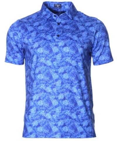 Pineapple Wrinkle-Free Aloha Golf Shirt