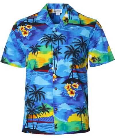 Sunrise Hawaii Men's Cotton Aloha Shirt