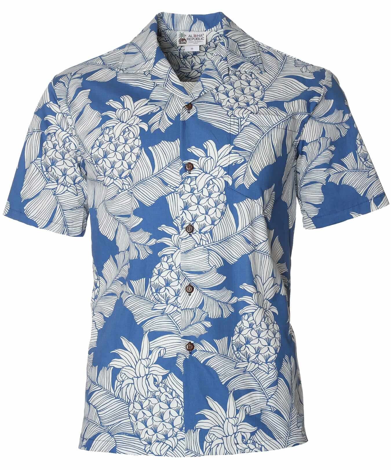 Pineapple Aloha Cotton Shirt for Men