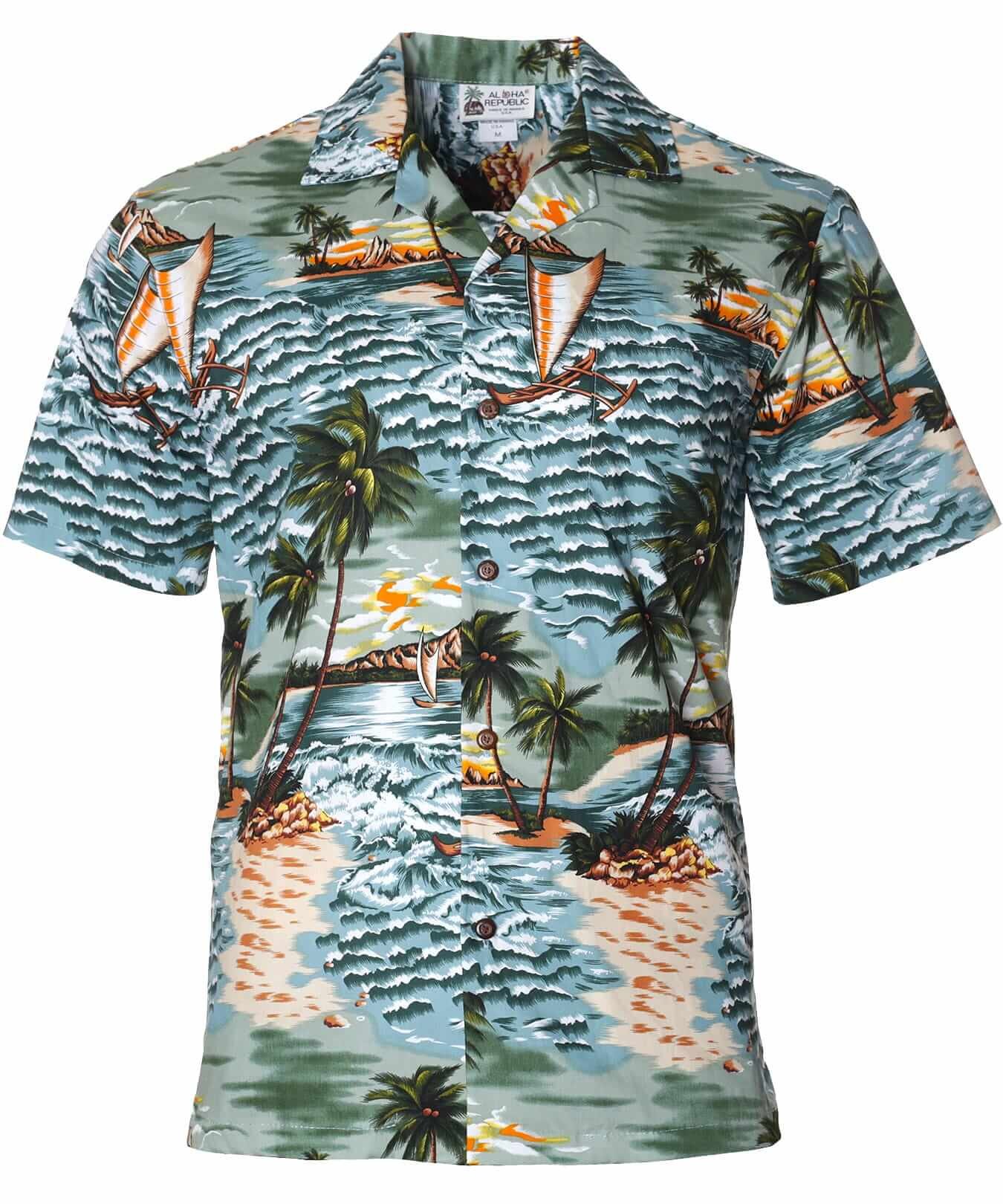 Hokulea Cotton Hawaii Aloha Shirt