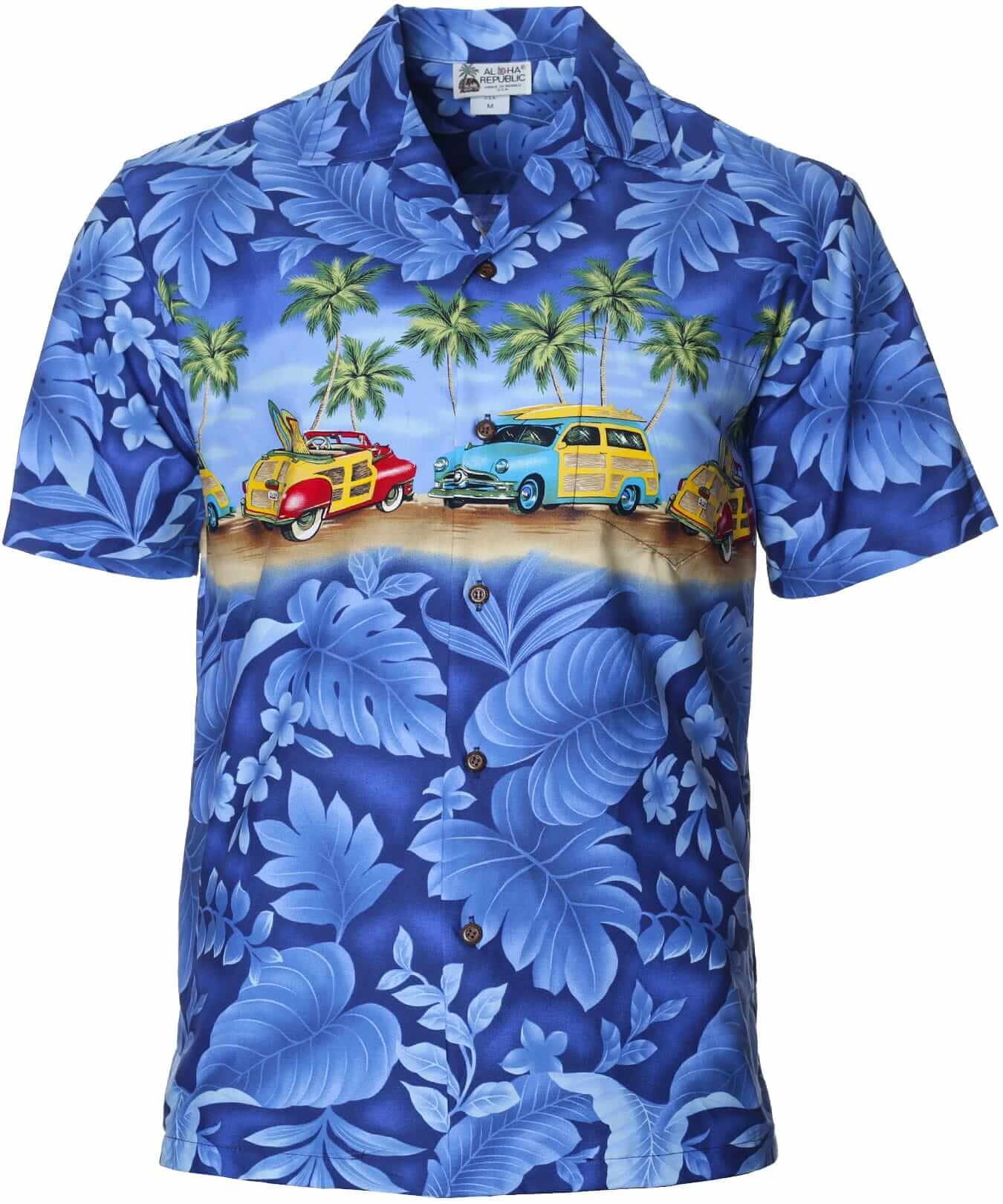 Aloha Woody Cotton Hawaiian Shirt