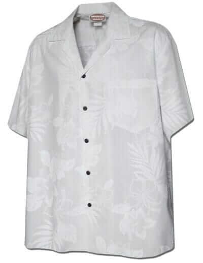 Cotton White Hawaiian Wedding Shirt