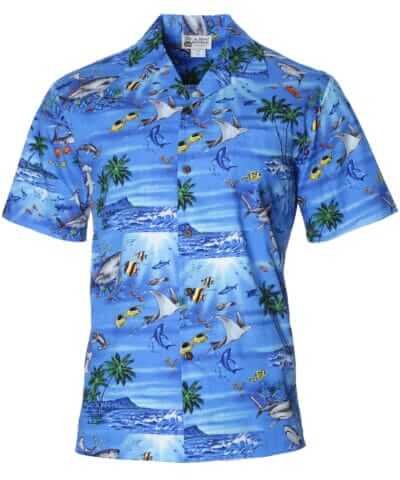 Monterey Fishing Aloha Cotton Shirt