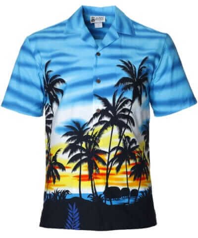 Waikiki Sunset Cotton Hawaiian Shirt