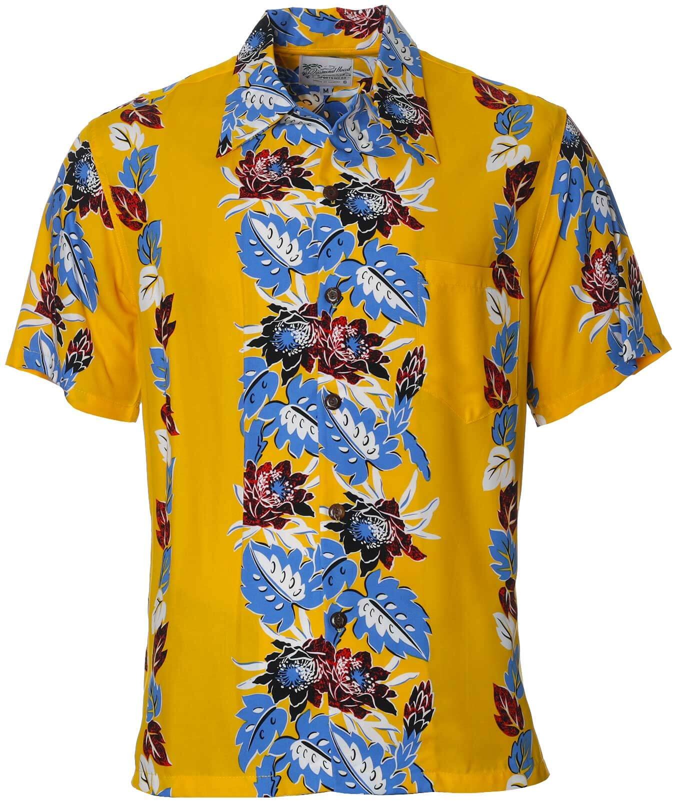 Night-Blooming Retro Rayon Aloha Men's Shirt Sunny Day