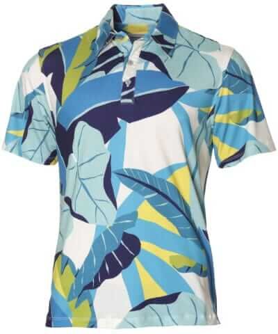 Polyester Spandex Polo Plantation Aloha Shirt