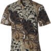 Polemic Cotton Men's Hawaiian Shirt Black